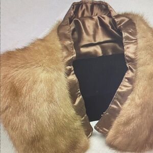 Elegant Faux Fur Wrap in Brown